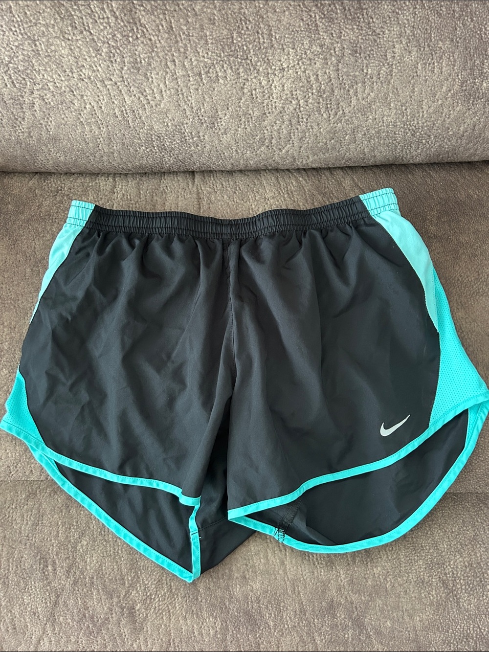 Nike Women’s Black & Teal Athletic Shorts